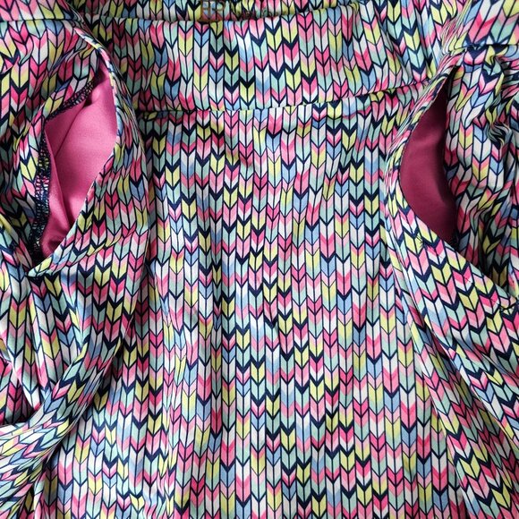 EPNY New Women's Printed Multi Color Pleated Hem Active Skort Skirt - Picture 12 of 15